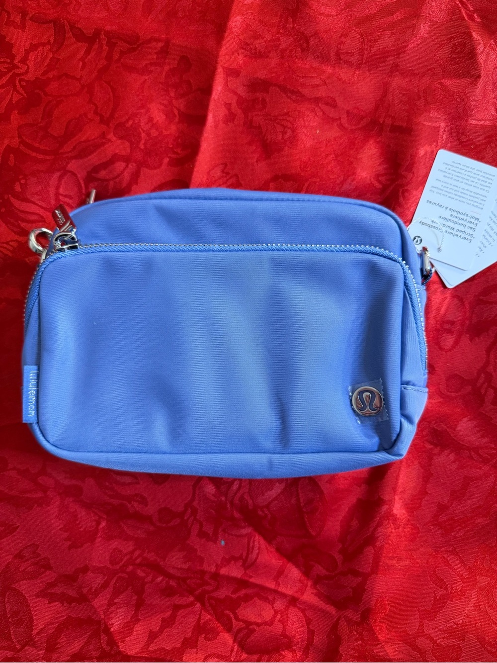 lululemon athletica periwinkle crossbody pouch, NWT